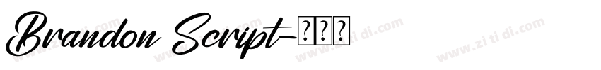 Brandon Script字体转换
